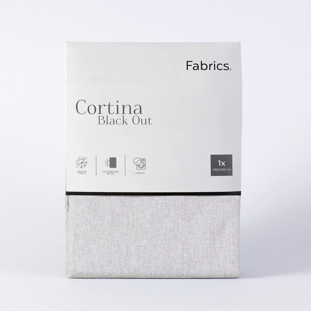 Cortina BlackOut 140x220cm Beige - Image 3