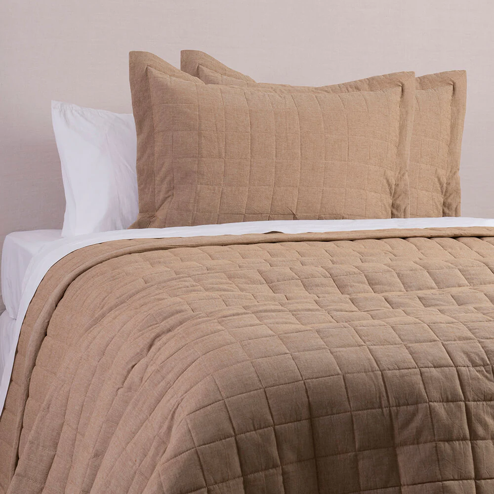 Cubrecama Quilt Oxford King Ocre - Image 3