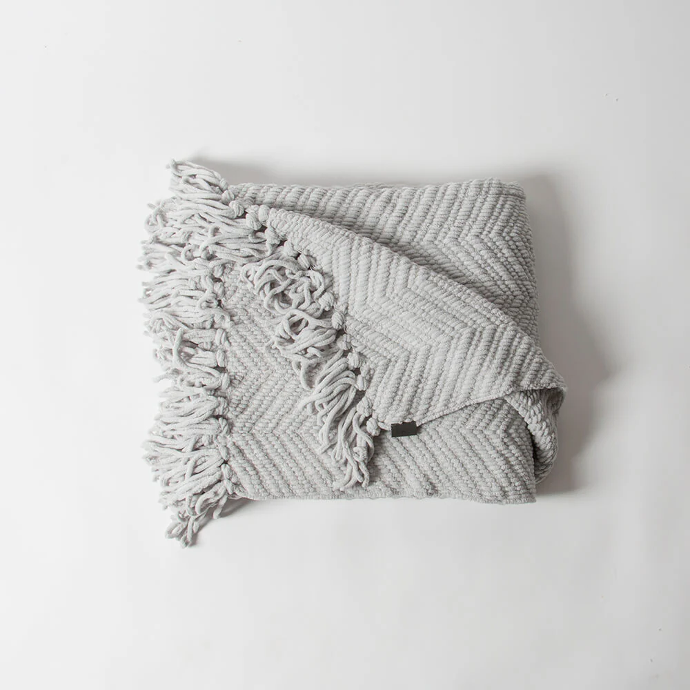 Manta Chunky Zigzag Perla - Image 3