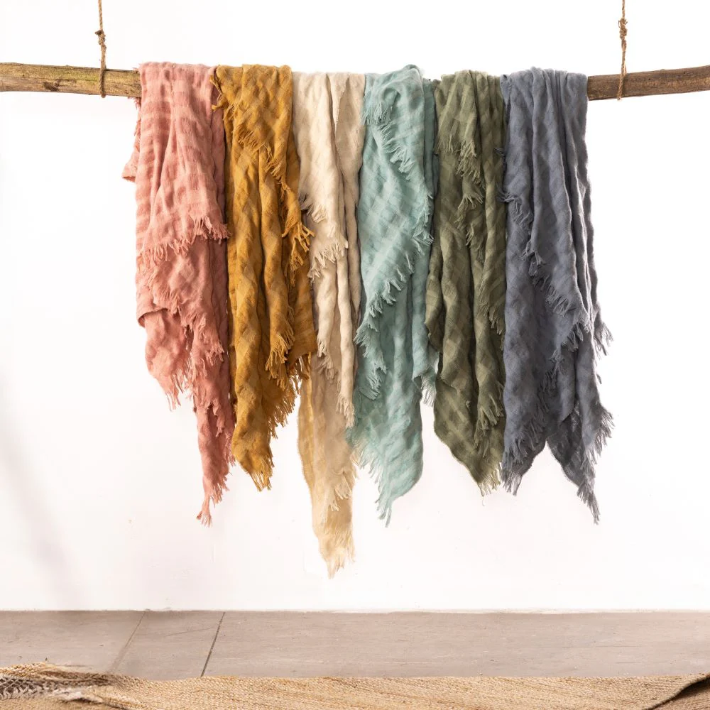 Manta Cuadros Acqua - Image 3