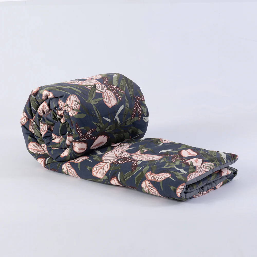 Piecera Velvet Estampada Forest 90x230cm Azul - Image 3