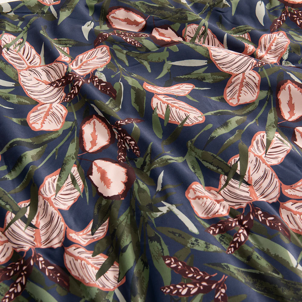 Piecera Velvet Estampada Forest 90x230cm Azul - Image 4