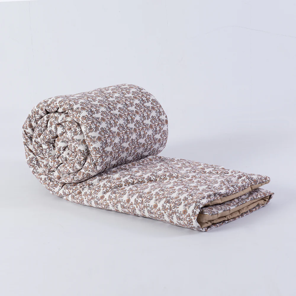 Piecera Velvet Estampada Solei 90x230cm Crudo - Image 3