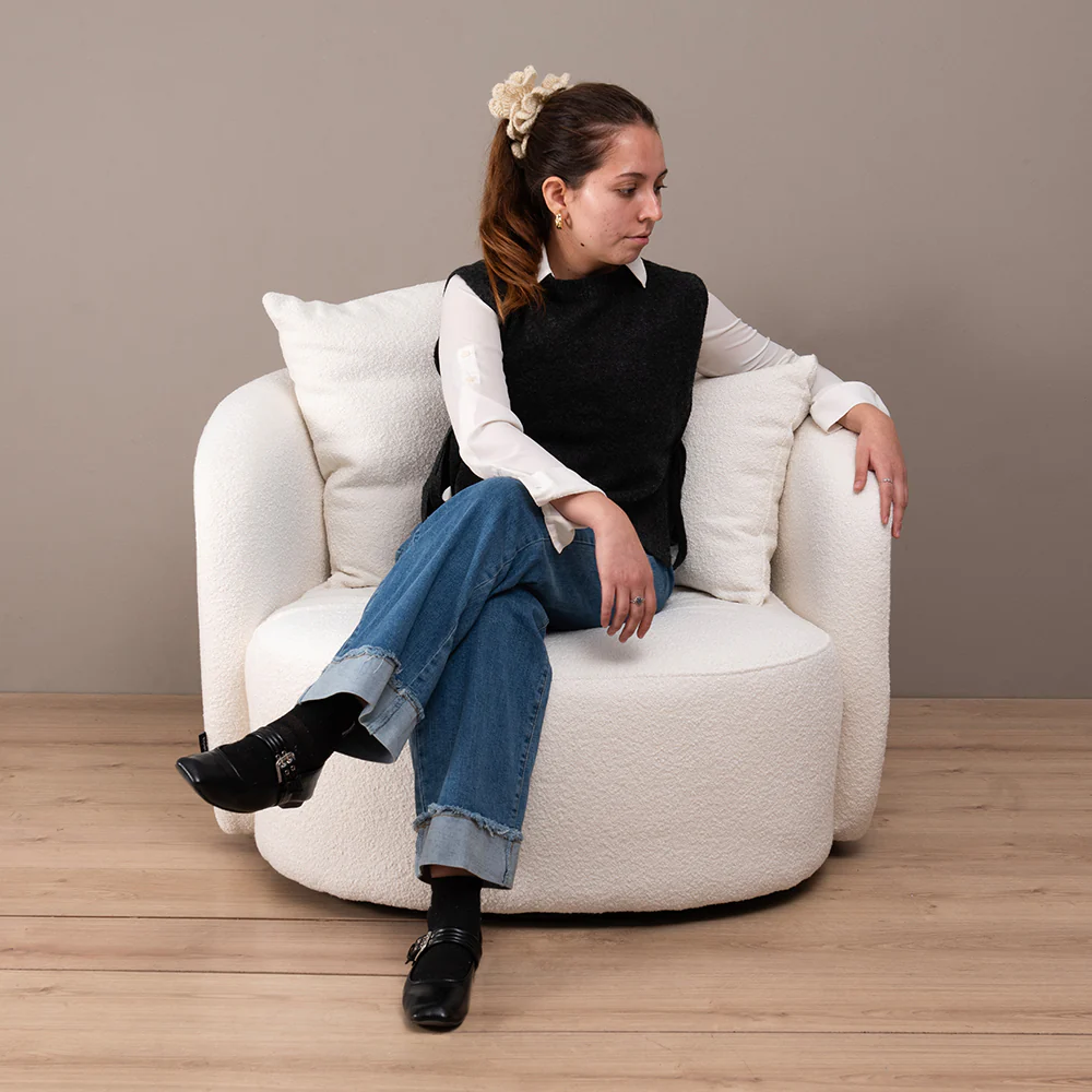 Poltrona Giratoria Amulet Blanca - Image 7