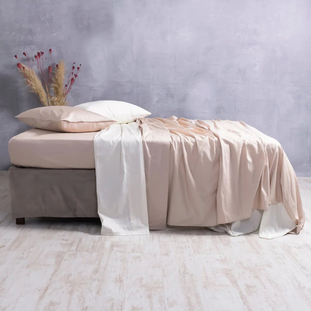 Sábana 300 Hilos Super King Beige - Image 4