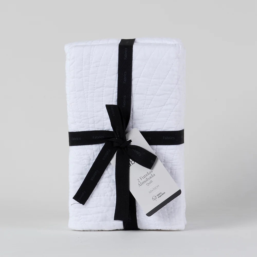 Set 2 Fundas Almohadas Slate 50x70cm Blanco - Image 3