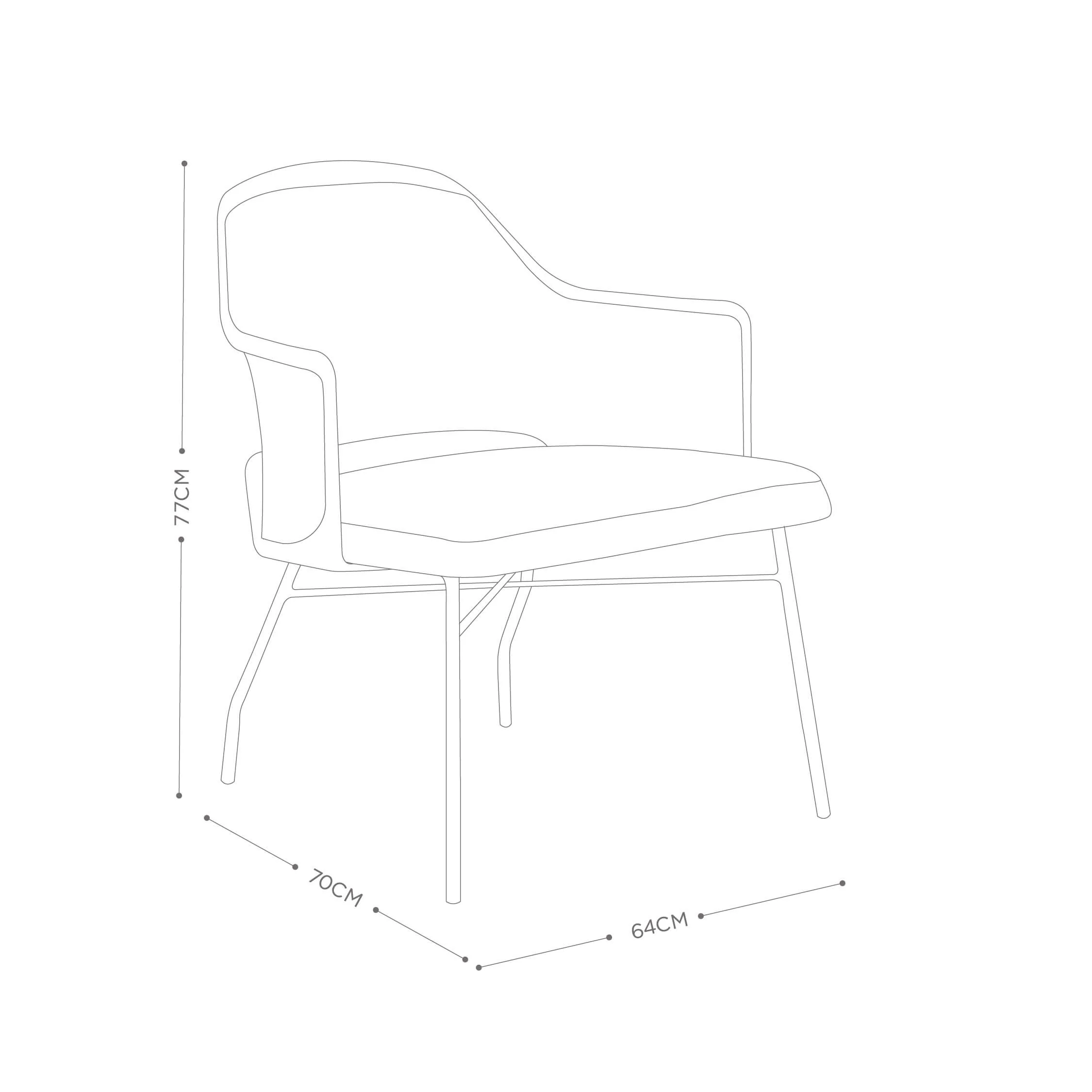 Silla Max Cojín Blanco - Image 5