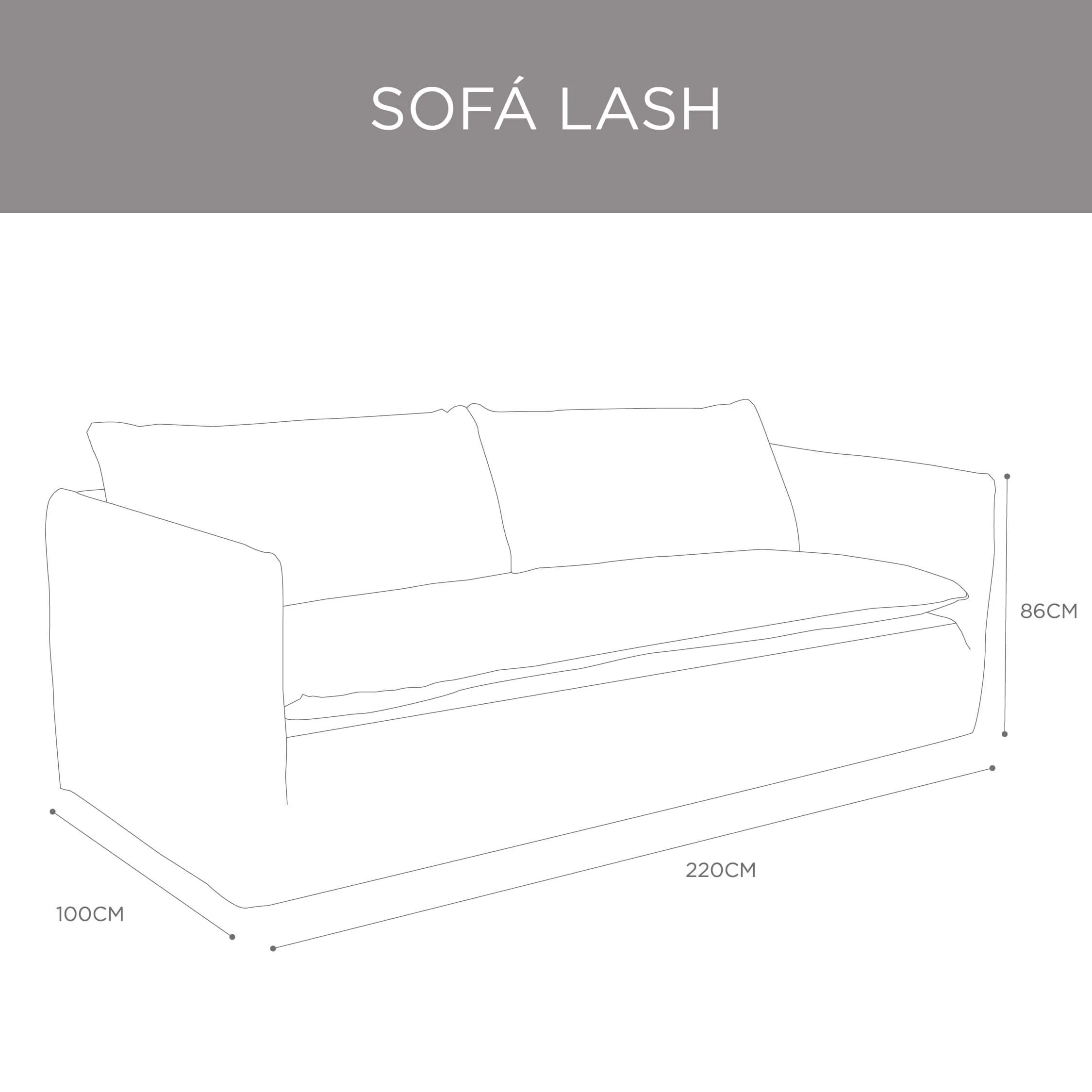 Sofá Lash 220cm Crudo - Image 8